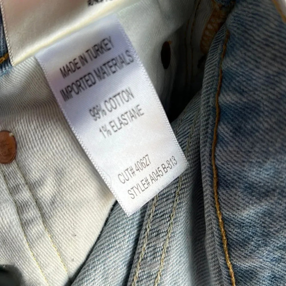 AGOLDE Jamie High Rise Classic Ever More 2 Light Blue Jeans - Picture 9 of 12